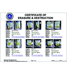 ironclad hard drive destruction verification certificate
